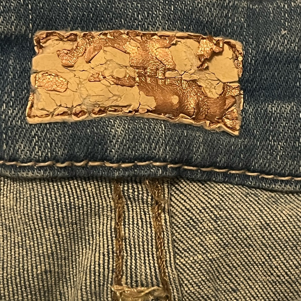 Mother Blue High Rise Skinny Jeans - Picture 4 of 4